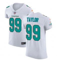 Nike Dolphins #99 Jason Taylor White Mens Stitched NFL Vapor Untouchable Elite Jersey