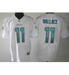 Nike Miami Dolphins 11 Mike Wallace White Elite NFL Jersey