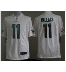 Nike Miami Dolphins 11 Mike Wallace White Game NFL Jersey
