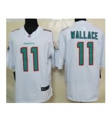 Nike Miami Dolphins 11 Mike Wallace White Limited NFL Jersey