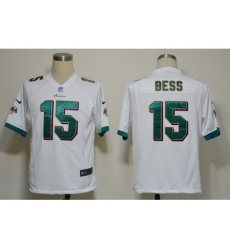 Nike Miami Dolphins 15 Davone Bess White Game Nike NFL Jersey