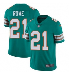 Nike Miami Dolphins 21 Eric Rowe Aqua Green Alternate Men Stitched NFL Vapor Untouchable Limited Jersey