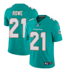 Nike Miami Dolphins 21 Eric Rowe Aqua Green Team Color Men Stitched NFL Vapor Untouchable Limited Jersey