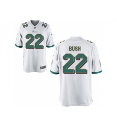 Nike Miami Dolphins 22 Reggie Bush White Game NFL Jersey