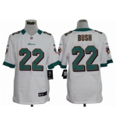 Nike Miami Dolphins 22 Reggie Bush white Elite NFL Jersey