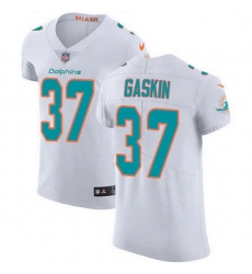 Nike Miami Dolphins 37 Myles Gaskin White Men Stitched NFL New Elite Jersey