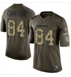 Nike Miami Dolphins #84 Jordan Cameron Green Men 27s Stitched NFL Limited Salute to Service Jersey