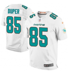 Nike Miami Dolphins #85 Mark Duper Elite White Mens  NFL Jersey