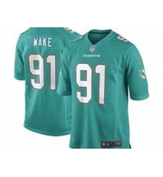 Nike Miami Dolphins 91 Cameron Wake Green Game NFL Jersey