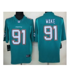 Nike Miami Dolphins 91 Cameron Wake Green LIMITED NFL Jersey