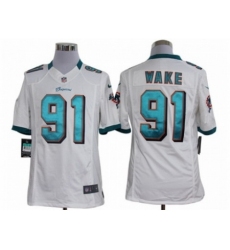 Nike Miami Dolphins 91 Cameron Wake white Limited NFL Jersey