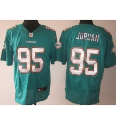 Nike Miami Dolphins 95 Dion Jordan Green Elite NFL Jersey