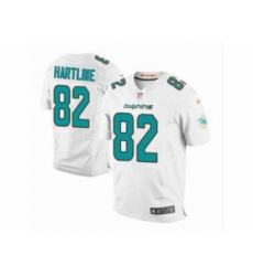 Nike Miami dolphins 82 Brian Hartline white Elite NFL Jersey