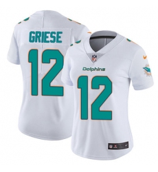 Nike Dolphins #12 Bob Griese White Womens Stitched NFL Vapor Untouchable Limited Jersey