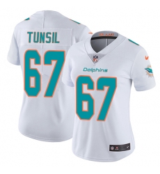 Nike Dolphins #67 Laremy Tunsil White Womens Stitched NFL Vapor Untouchable Limited Jersey