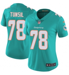 Nike Dolphins #78 Laremy Tunsil Aqua Green Team Color Womens Stitched NFL Vapor Untouchable Limited Jersey