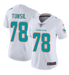 Nike Dolphins #78 Laremy Tunsil White Womens Stitched NFL Vapor Untouchable Limited Jersey