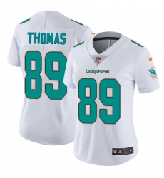 Nike Dolphins #89 Julius Thomas White Womens Stitched NFL Vapor Untouchable Limited Jersey