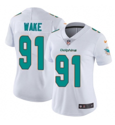 Nike Dolphins #91 Cameron Wake White Womens Stitched NFL Vapor Untouchable Limited Jersey