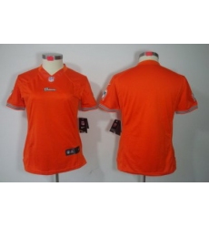 Women Nike Miami Dolphins Blank Orange Color[Women Limited Jerseys]