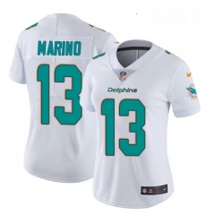Womens Nike Miami Dolphins 13 Dan Marino White Vapor Untouchable Limited Player NFL Jersey