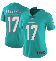Womens Nike Miami Dolphins 17 Ryan Tannehill Aqua Green Team Color Vapor Untouchable Limited Player NFL Jersey