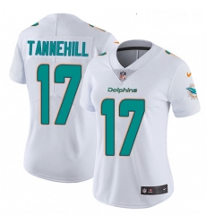 Womens Nike Miami Dolphins 17 Ryan Tannehill White Vapor Untouchable Limited Player NFL Jersey