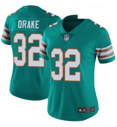 Womens Nike Miami Dolphins 32 Kenyan Drake Aqua Green Alternate Vapor Untouchable Limited Player NFL Jersey