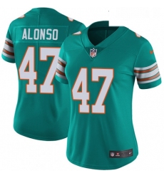 Womens Nike Miami Dolphins 47 Kiko Alonso Elite Aqua Green Alternate NFL Jersey