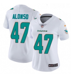 Womens Nike Miami Dolphins 47 Kiko Alonso White Vapor Untouchable Limited Player NFL Jersey