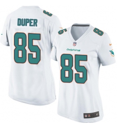 Womens Nike Miami Dolphins #85 Mark Duper White NFL Jersey
