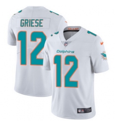 Nike Dolphins #12 Bob Griese White Youth Stitched NFL Vapor Untouchable Limited Jersey