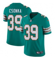Nike Dolphins #39 Larry Csonka Aqua Green Alternate Youth Stitched NFL Vapor Untouchable Limited Jersey