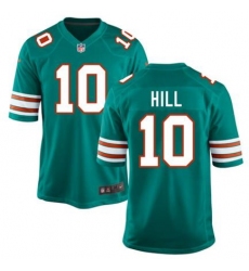 Youth Nike Miami Dolphins 10 Tyreek Hill Green Throwback NFL Jersey