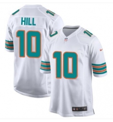 Youth Nike Miami Dolphins 10 Tyreek Hill White Vapor Limited NFL Jersey