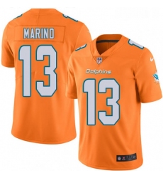 Youth Nike Miami Dolphins 13 Dan Marino Limited Orange Rush Vapor Untouchable NFL Jersey