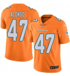 Youth Nike Miami Dolphins 47 Kiko Alonso Limited Orange Rush Vapor Untouchable NFL Jersey