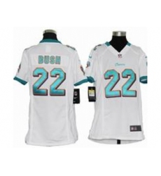 Youth Nike Youth Miami Dolphins #22 Reggie Bush White jerseys