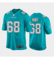 youth robert hunt miami dolphins aqua game jersey 