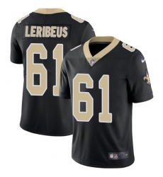 Limited Nike Black Mens Josh LeRibeus Home Jersey NFL 61 New Orleans Saints Vapor Untouchable