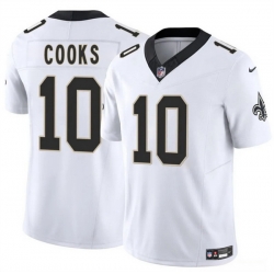 Men New Orleans Saints 10 Brandin Cooks White 2025 F U S E Vapor Limited Stitched Football Jersey