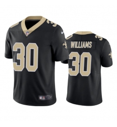 Men New Orleans Saints 30 Jamaal Williams Black Vapor Untouchable Stitched Football Jersey