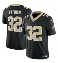 Men New Orleans Saints 32 Tyrann Mathieu Black 2023 F.U.S.E. Vapor Untouchable Limited Stitched Jersey