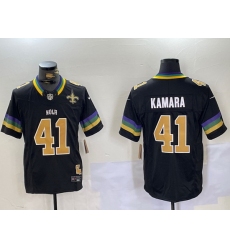 Men New Orleans Saints 41 Alvin Kamara Black 2024 F U S E Vapor Limited Stitched Jersey 2