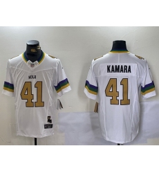 Men New Orleans Saints 41 Alvin Kamara White 1987 Legacy Cool Base Stitched Baseball Jersey