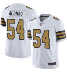 Men New Orleans Saints 54 Kiko Alonso White Vapor Untouchable Rush Limited Football Jersey