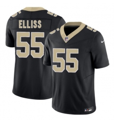 Men New Orleans Saints  55 Kaden Elliss Black 2026 F U S E Vapor Limited Stitched Football Jersey