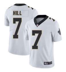 Men New Orleans Saints 7 Taysom Hill White Stitched Football Vapor Untouchable Limited Jersey