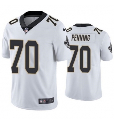 Men New Orleans Saints 70 Trevor Penning White Vapor Limited Stitched jersey