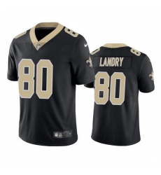 Men New Orleans Saints 80 Jarvis Landry Black Vapor Limited Stitched Jersey